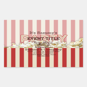 Adesivo Retangular É a oferta do seu partido personalizado.