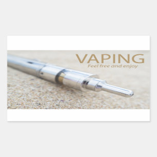 Adesivo Retangular E-cig e vaping