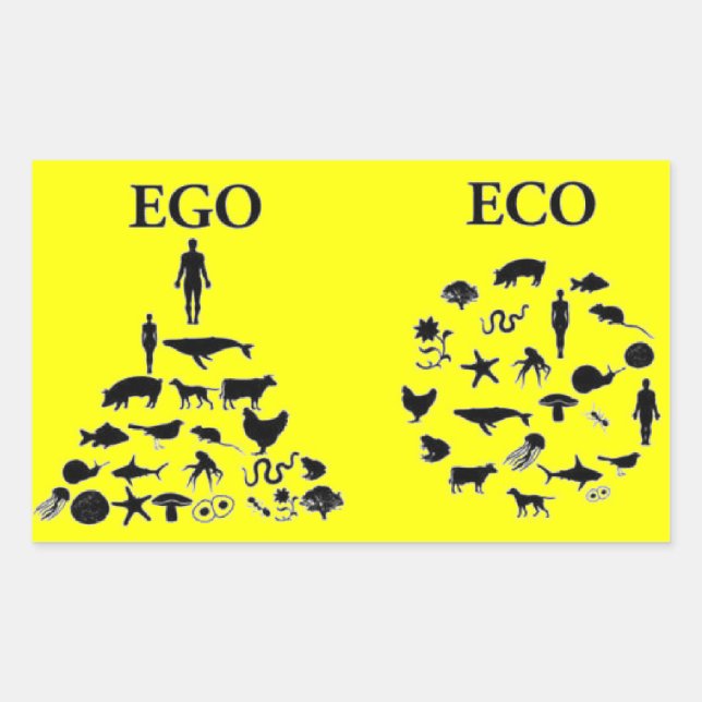 Adesivo Retangular Eco vs Ego (Frente)