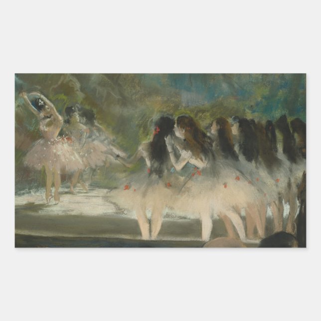 Adesivo Retangular Edgar Degas - Balé na Ópera de Paris (Frente)