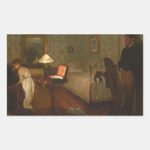 Adesivo Retangular Edgar Degas - interior