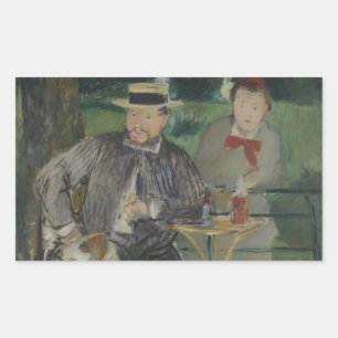 Adesivo Retangular Edouard Manet - retrato de Ernest Hoschedé