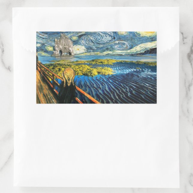 Adesivo Retangular Edvard encontra Vincent (Bolsa)