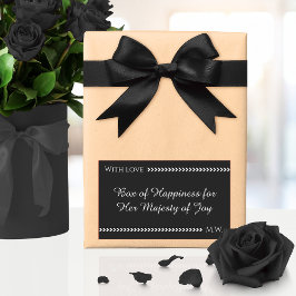 Adesivo Retangular Elegant Romantic Gift Wrap
