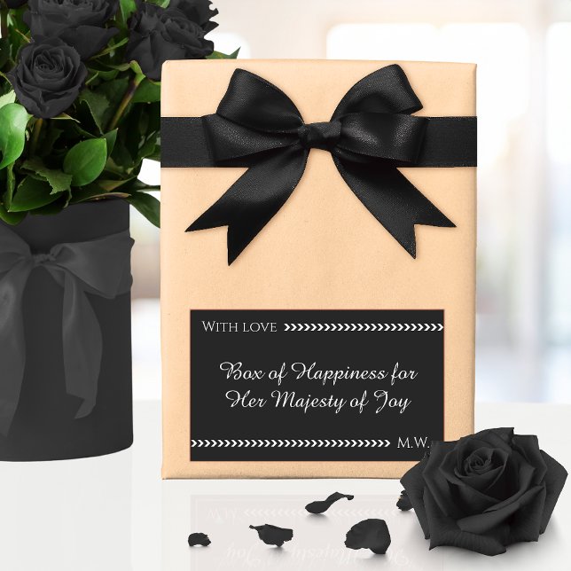 Adesivo Retangular Elegant Romantic Gift Wrap (Criador carregado)