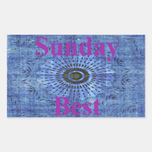 Adesivo Retangular Elegante Blue denim motif vetor impressão