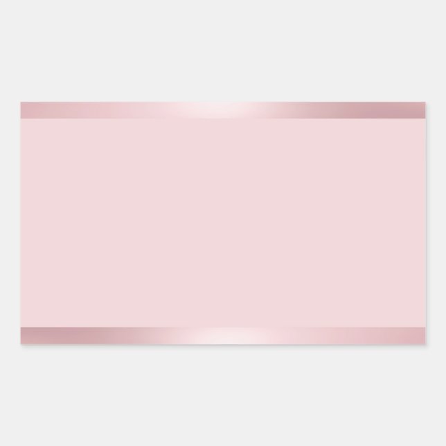 Adesivo Retangular Elegante Moderno Modelo Branco Dourado Rosa Tendên (Frente)
