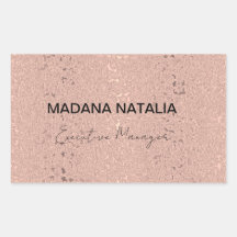 Elegante Rosa Dourado Beauty Salon