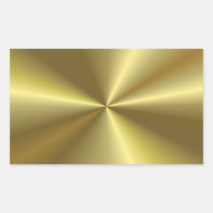 Adesivo Retangular Elegante Visual Metálico Dourado Modelo Moderno