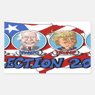 Adesivo Retangular Eleição 2016 presidencial