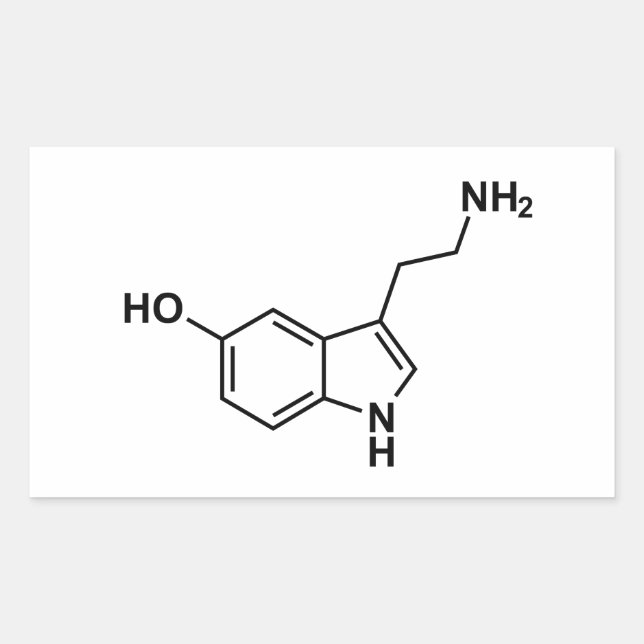 Adesivo Retangular elementos do símbolo científico da fórmula química (Frente)