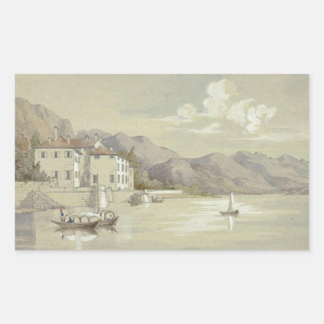 Adesivo Retangular Elizabeth Murray - Majolica, Lago Como (Frente)