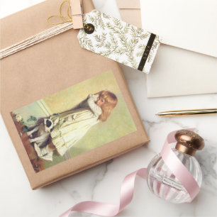 Adesivo Retangular Em Desgraça de Charles Burton Barber, Vintage Art