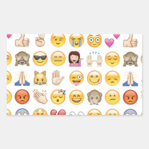 Adesivo Retangular emoji