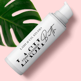 Adesivo Retangular Encerramento do limpador do sopro preto e branco m