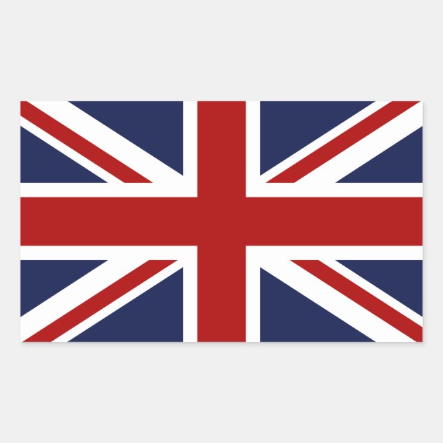 Adesivo Retangular England Flag 3 (Frente)