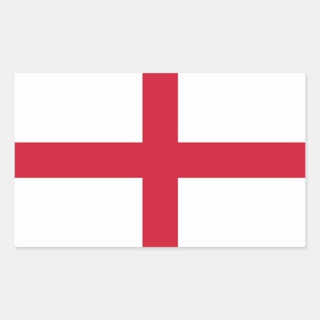 Adesivo Retangular England Flag Sticker (Frente)