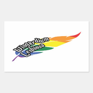 Adesivo Retangular Engraçado LGBTQ Brincar Com Palavras Orgulho