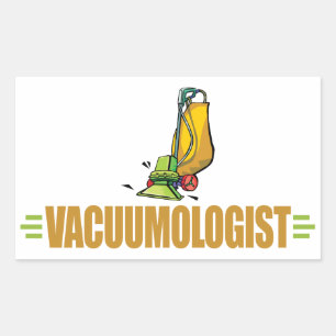 Adesivo Retangular Engraçado no vácuo