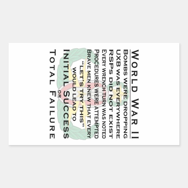 Adesivo Retangular EOD Master WII (Frente)