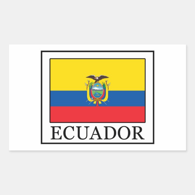 Adesivo Retangular Equador (Frente)