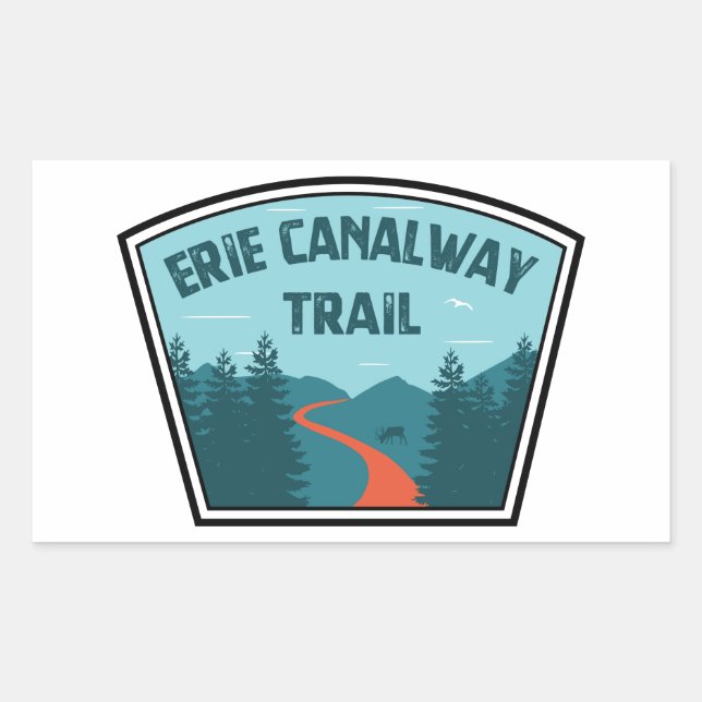 Adesivo Retangular Erie Canalway (Frente)