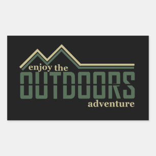 Adesivo Retangular escalando para o exterior explorando