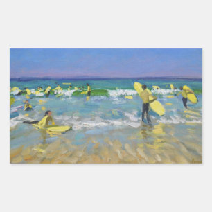 Adesivo Retangular Escola do surf em St Ives
