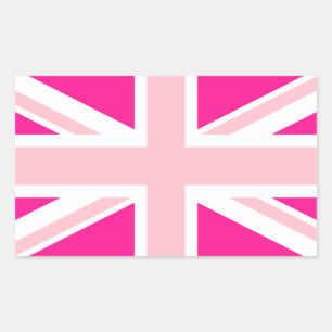 Adesivo Retangular Escolha suas Cores Union Jack