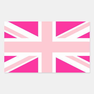 Adesivo Retangular Escolha suas Cores Union Jack