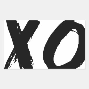 Adesivo Retangular Escova de XO mínima