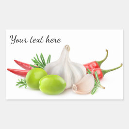 Adesivo Retangular Especiarias