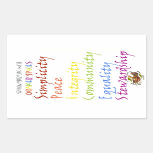 Adesivo Retangular Especiarias do quacre