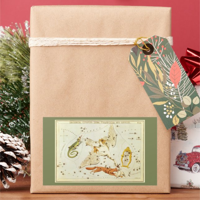 Adesivo Retangular Espelho de Urânia, Mapa Celeste de Astronomia Anti (Feriado)