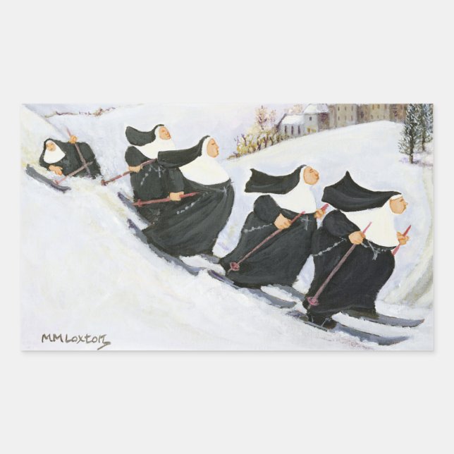 Adesivo Retangular Esqui (Frente)