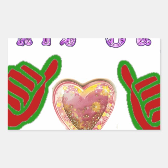 Adesivo Retangular Esta Cara Adora Grande Impressão de Arte Presente (Frente)