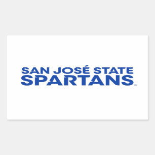 Adesivo Retangular Estado Spartans Wordmark de San Jose