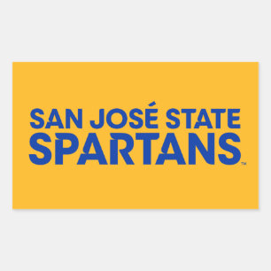 Adesivo Retangular Estado Spartans Wordmark de San Jose