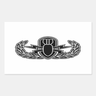 Adesivo Retangular Estêncil do EOD