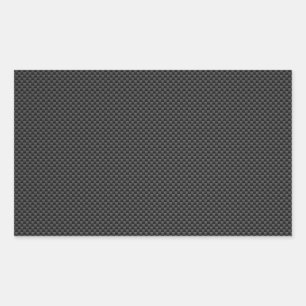 Adesivo Retangular Estilo de Fibra de Carbono Negro Elegante Fundo Im