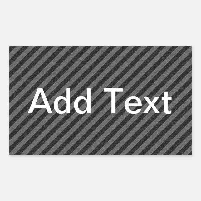 Adesivo Retangular Estrias Diagonais de Cinzas e Pretos Finos (Frente)