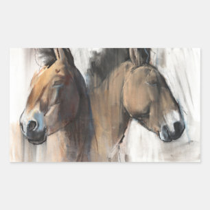 Adesivo Retangular Estudo de Cabeça