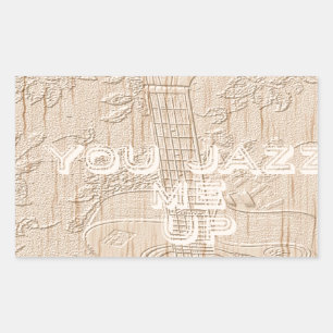 Adesivo Retangular Eu adoro madeira marrom