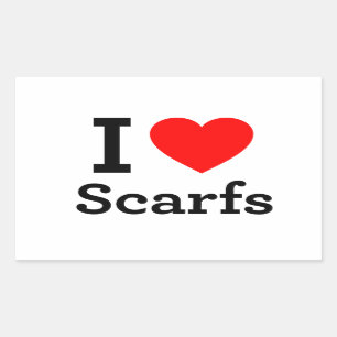 Adesivo Retangular Eu Adoro Scarfs