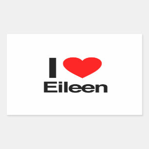 Adesivo Retangular eu amo eileen