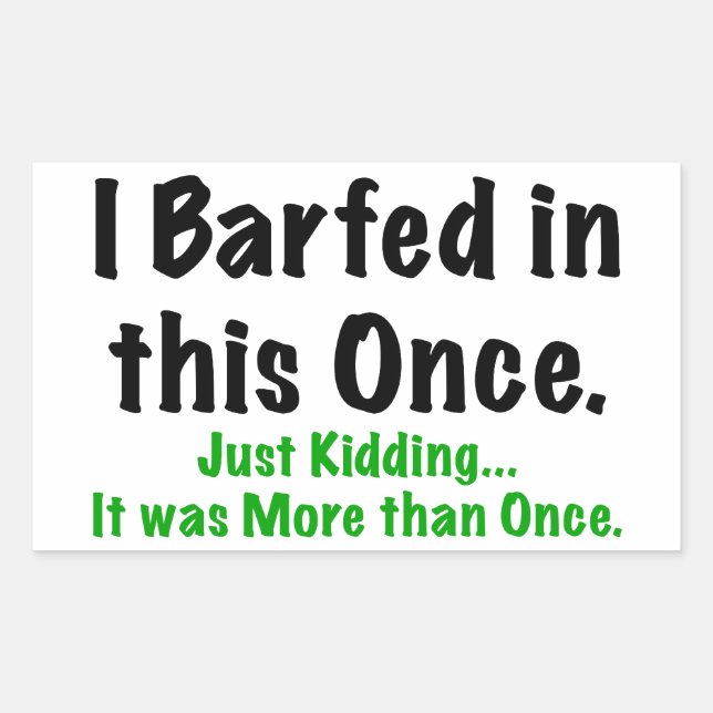 Adesivo Retangular Eu barbeei nisto (Frente)