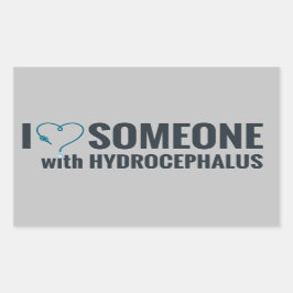 Adesivo Retangular Eu Caco Alguém com Hidrocefalia