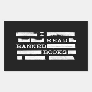 Adesivo Retangular Eu Li Livros Banidos Redados