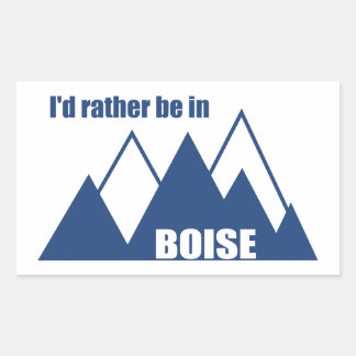Adesivo Retangular Eu Preferencialmente Na Montanha Boise Idaho