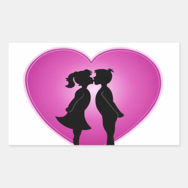 Adesivo Retangular Eu Te Amo (Frente)